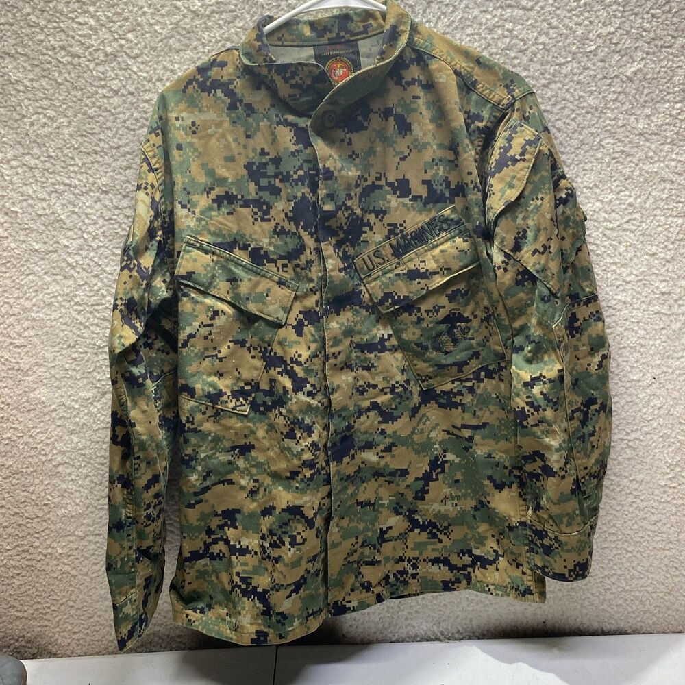 Small Short SS USMC Woodland Marpat utilities used MCCUU cammie Blouse Shirt